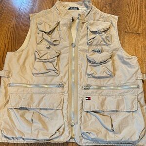 Tommy Hilfiger VINTAGE  limited edition expedition safari tan vest size XL